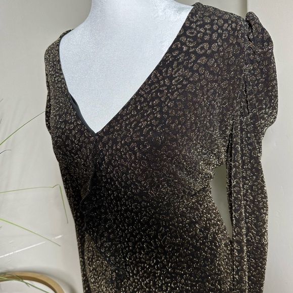 🥂 AQUA-Black, Gold metallic dress🥂 - Picture 4 of 8